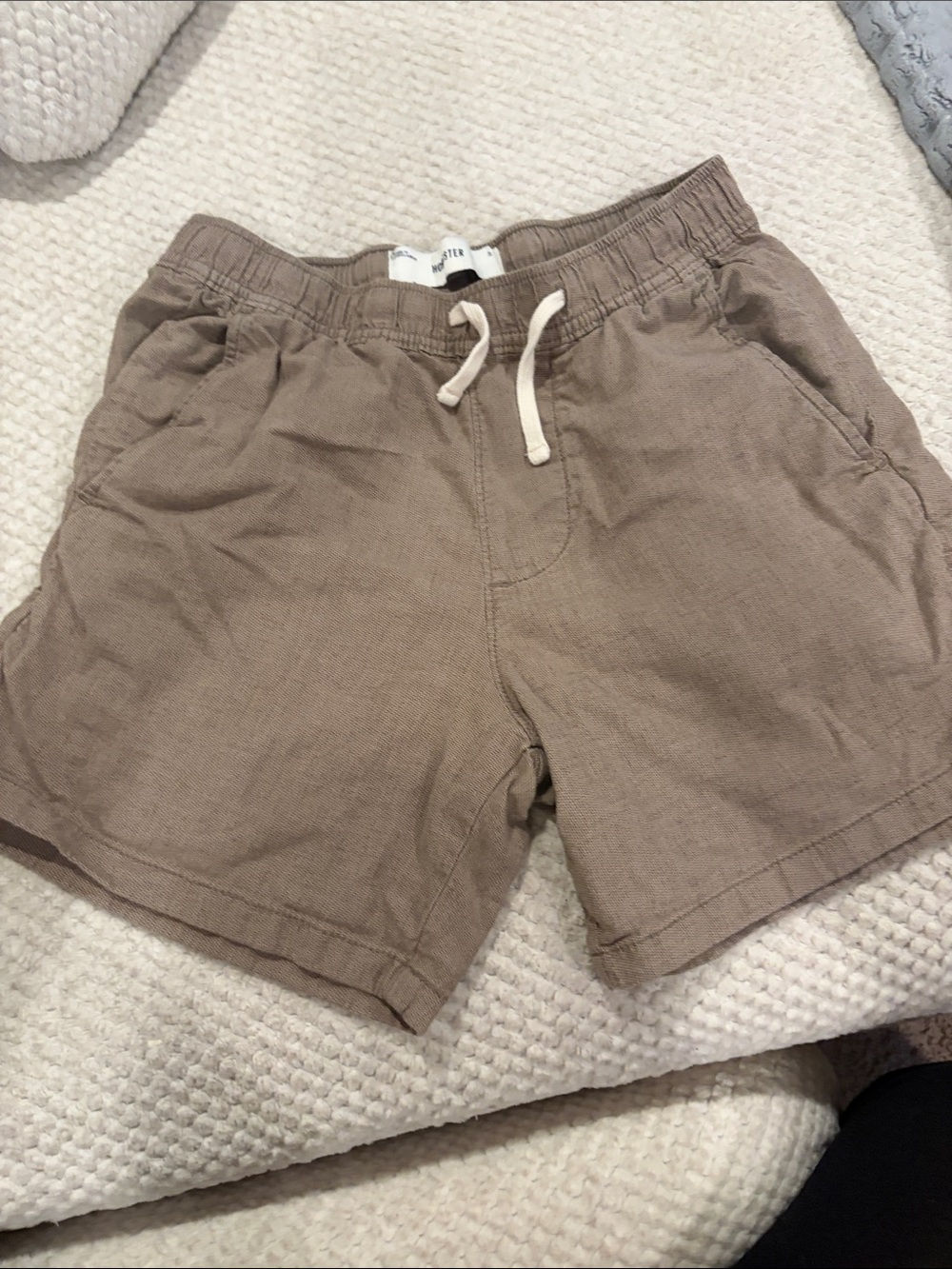 Men's Casual Drawstring Shorts in Taupe